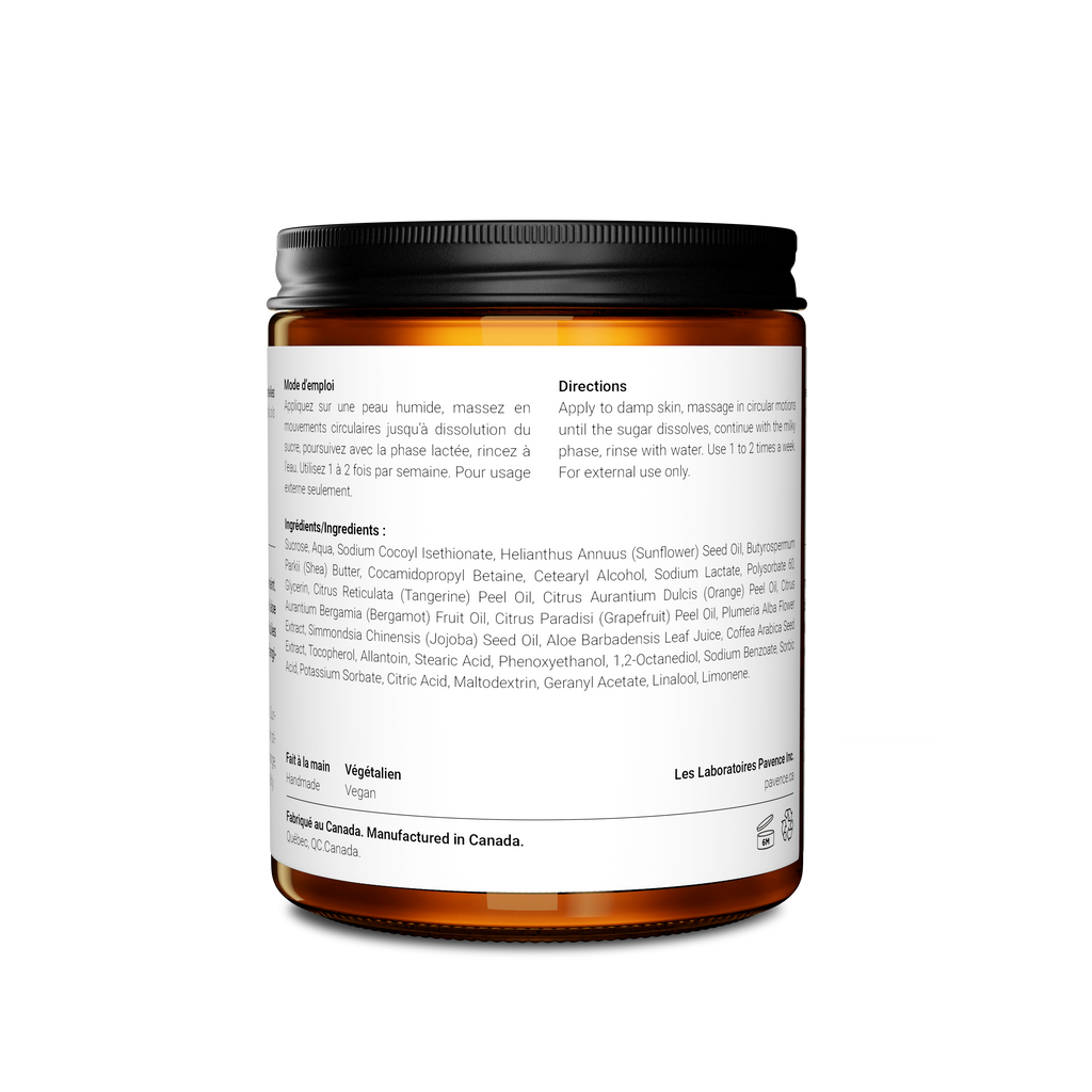 Gommage Corporel Tonifiant à la Bergamote et au Frangipanier