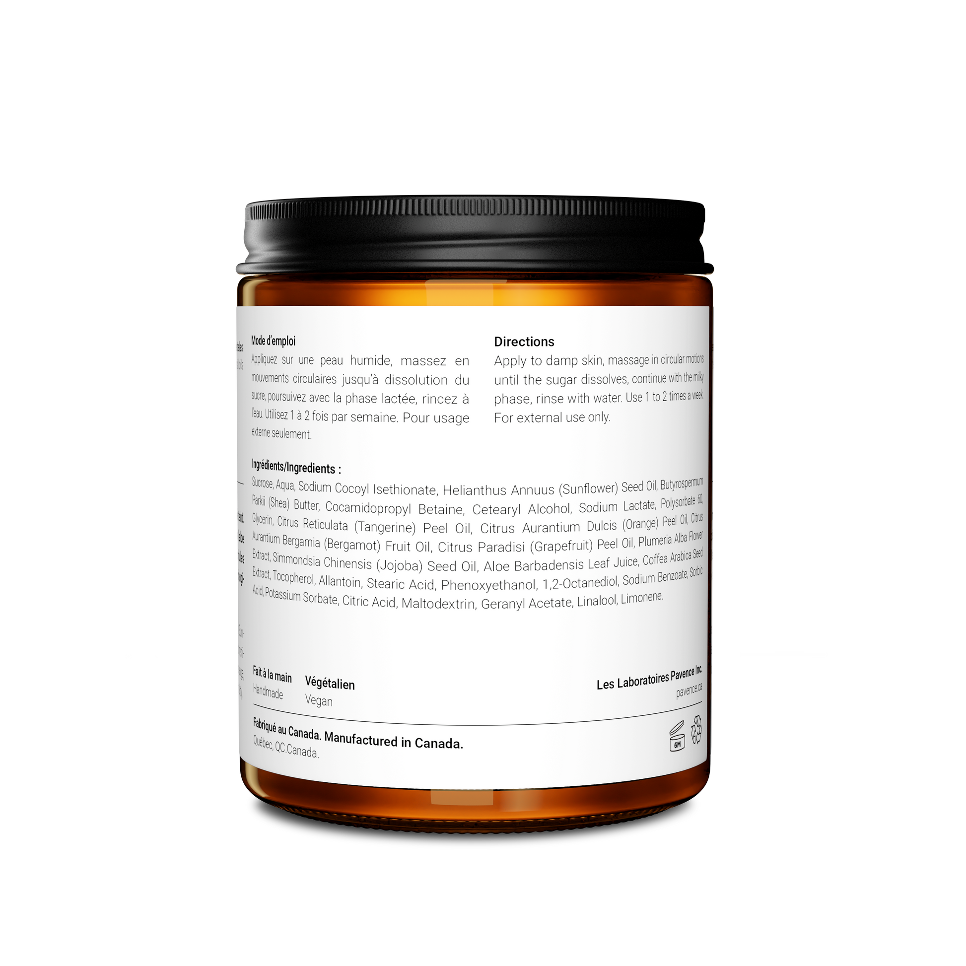 Gommage Corporel Tonifiant à la Bergamote et au Frangipanier