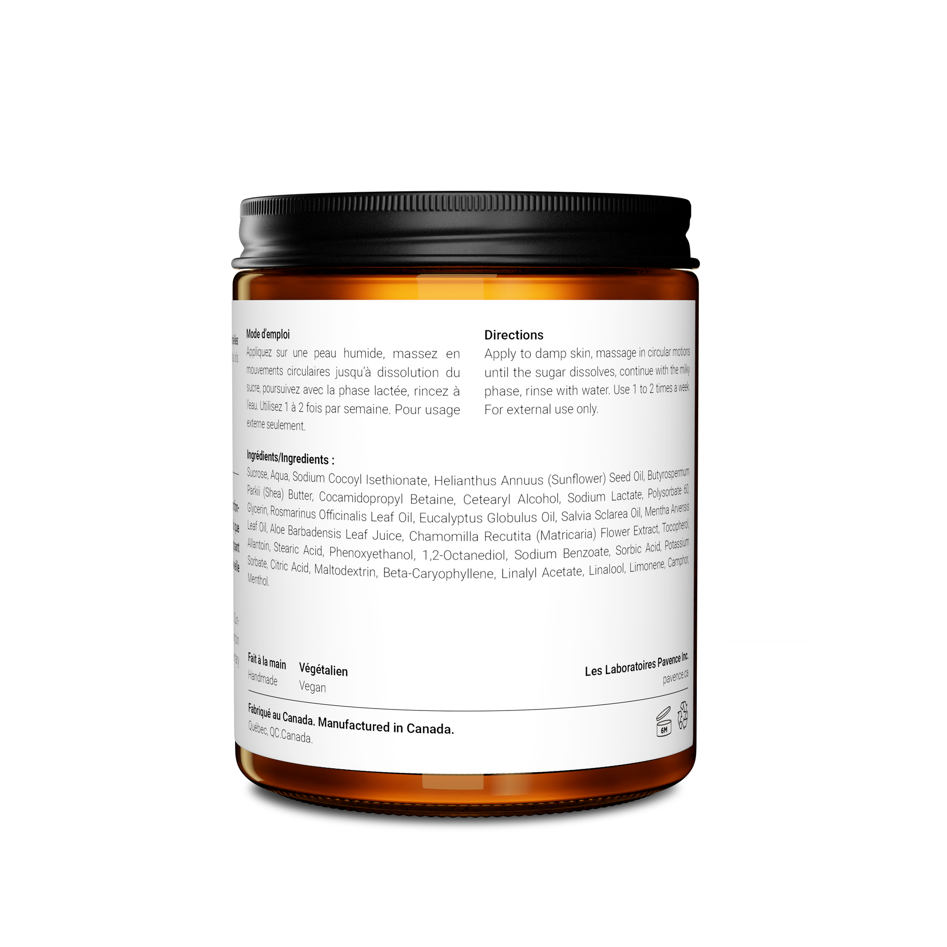 Gommage Corporel Revitalisant à la Sauge Sclarée et à l’Eucalyptus